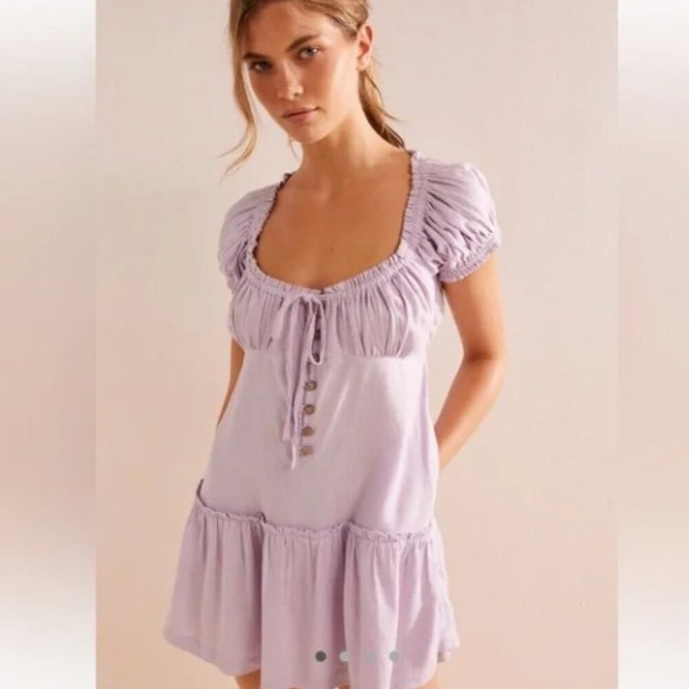 Free People Lavender Mini Dress